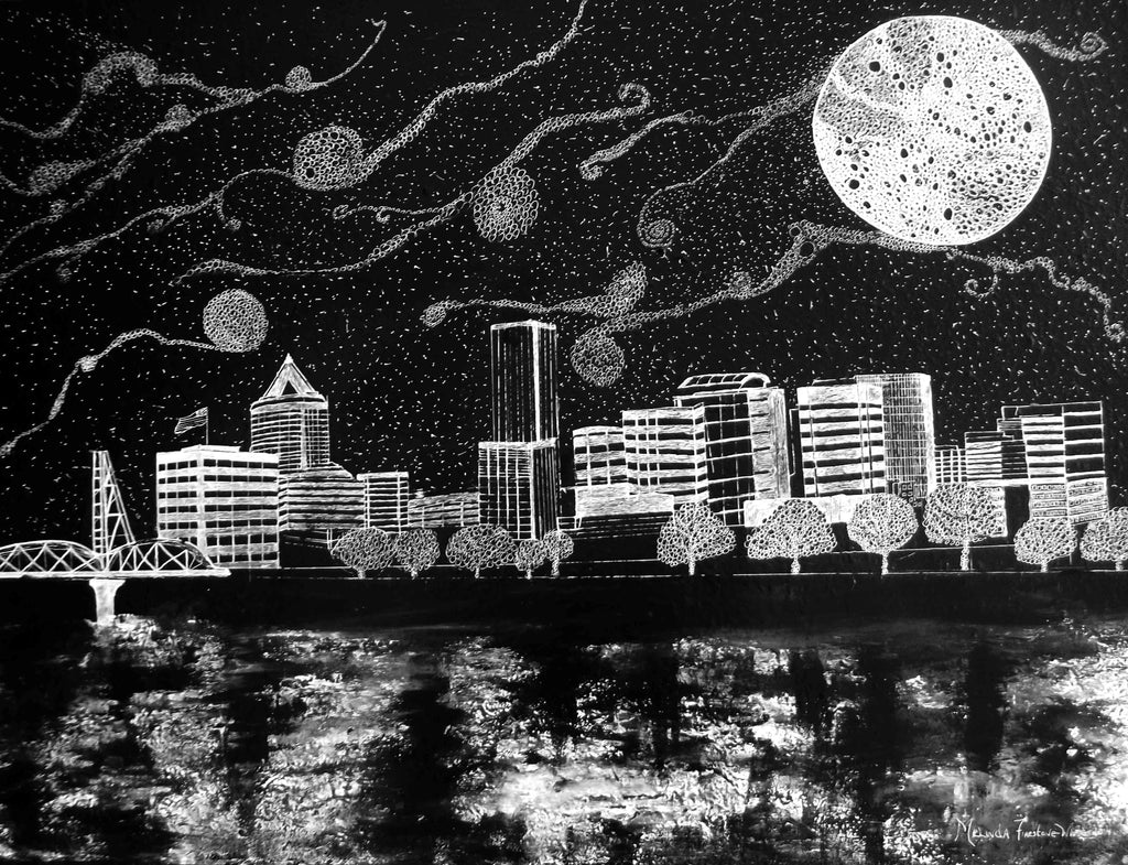 Portland Skyline Print
